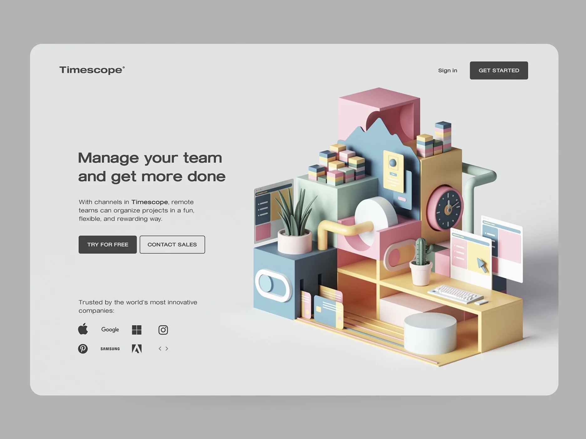 Bold typography applications structuring dynamic web content