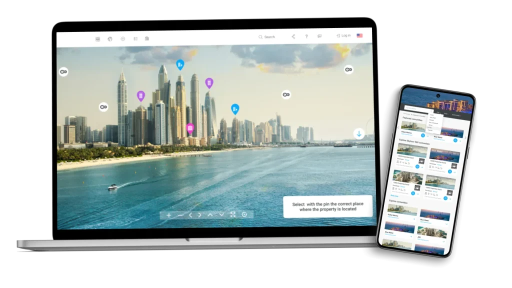 Immersive Property Portal with 360° View for Real Estate Buyers and Brokers
