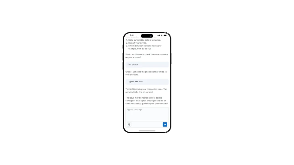 Multi-Functional AI-Powered Customer Chatbot for a US Telecom Provider